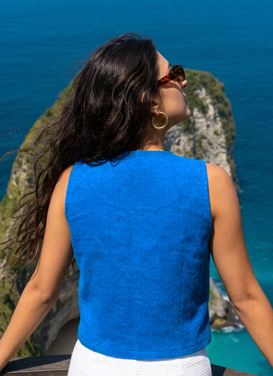 Bleu Cerulean Vest