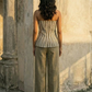 Olive Terra Lines top