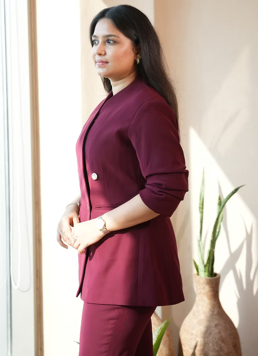 Bordeaux suit bottom