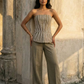 Olive Terra Lines top
