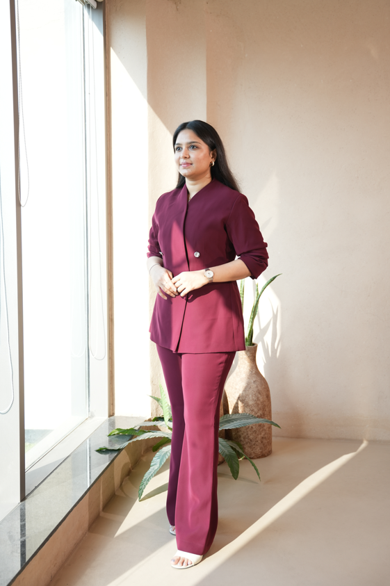 Bordeaux suit bottom