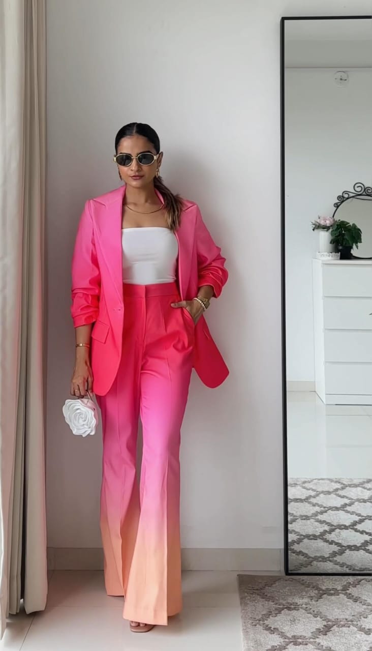 Gradient Bloom Blazer